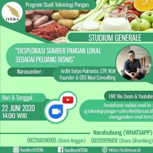 Read more about the article Panduan Studium General via Daring Program Studi Teknologi Pangan ITERA