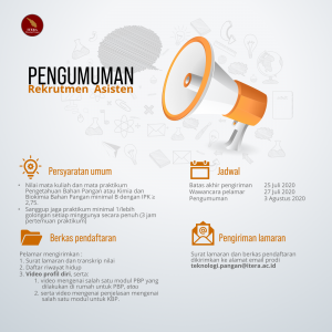 Read more about the article Pengumuman Rekrutmen Asisten Praktikum Semester Gasal Tahun Ajaran 2020/2021