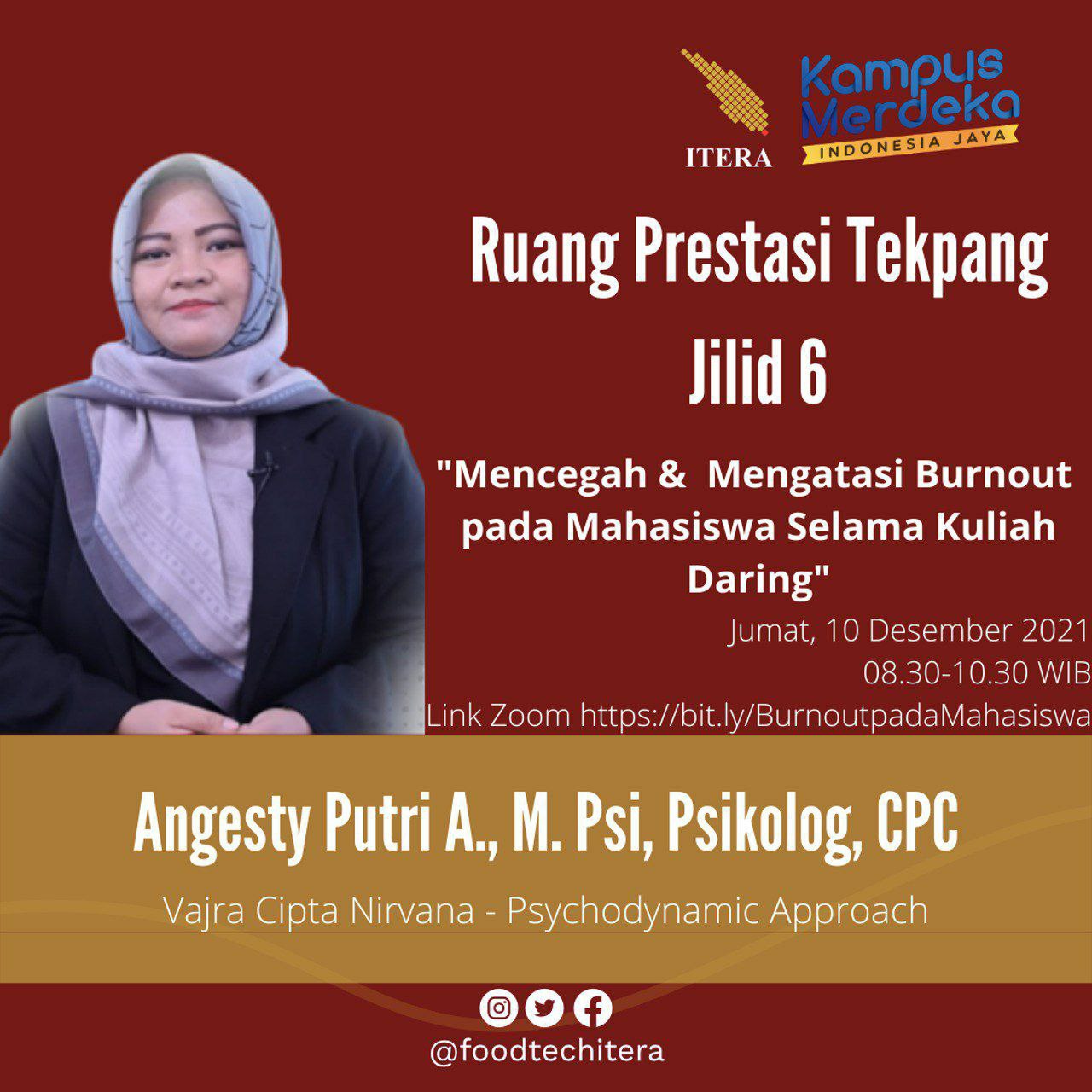 Read more about the article Ruang Prestasi: Mencegah & Mengatasi Burnout pada Mahasiswa Selama Kuliah Daring