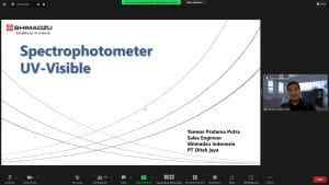 Read more about the article Kuliah Tamu Pengenalan Metode Spektrofotometri UV/UV-VIS dari PT. Ditex Jaya sebagai Upaya Peningkatan Kompetensi Mahasiswa