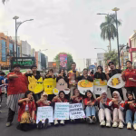 KAMPANYE WONDERFOODY ITERA 2026 × BPOM SunMorFE: MAHASISWA TEKNOLOGI PANGAN ITERA DAN BBPOM BANDAR LAMPUNG BERSINERGI EDUKASI PANGAN DI TUGU ADIPURA